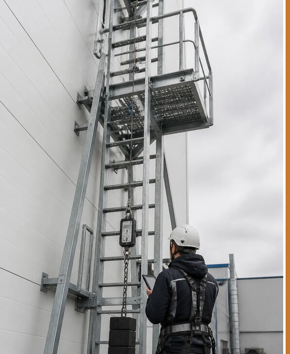 Испытание пожарных лестниц с оформлением протокола в Новоуральске